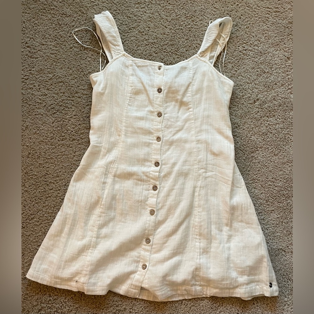 White tie-back casual Roxy sundress, size XL